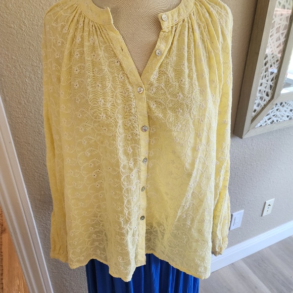 Free People Button Down Blouse - Picture 1 of 4